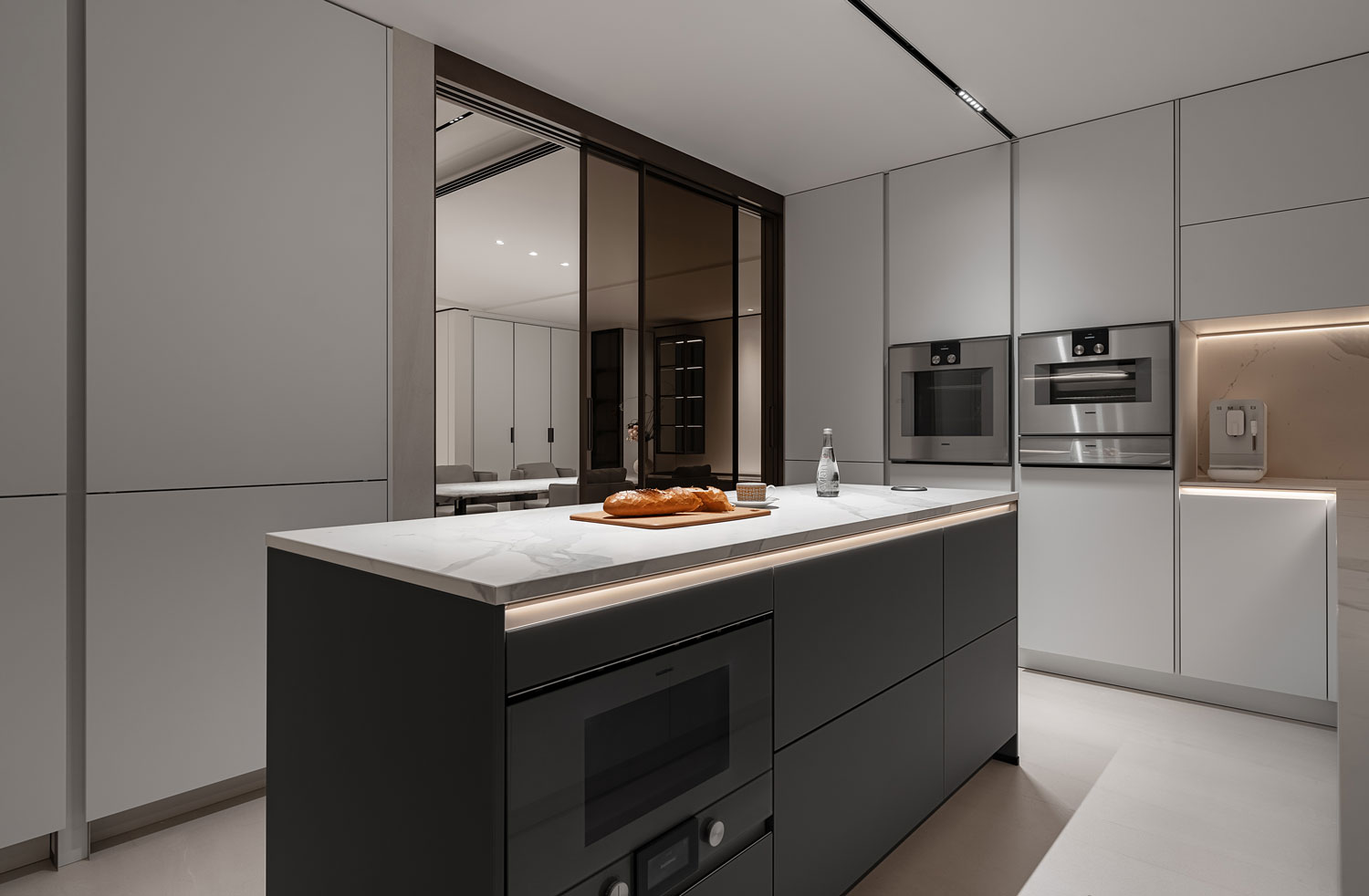 pronorm-moderne-keuken-keukenverlichting moderne keuken keukenverlichting, keukenblok