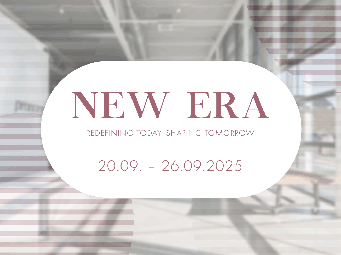 Teaserbild zur pronorm Hausmesse 2025 mit dem Motto "New Era" im Rahmen der Küchenmeile