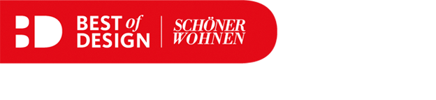 SCHÖNER WOHNEN seal for the "Best of Design" award for the pronorm kitchen.