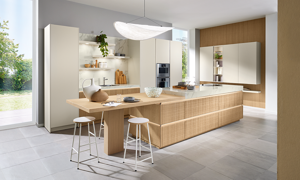Greeploze keuken van pronorm met Y-line – flexibel te combineren met classicline, proline128 en X-line