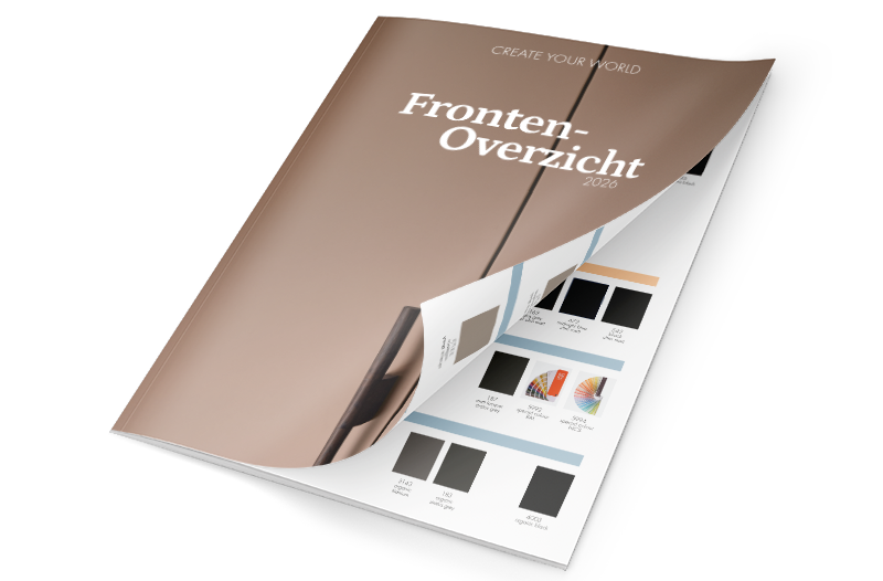 pronorm brochure met alle keukenfronten – volledig overzicht van kleuren, materialen en designs