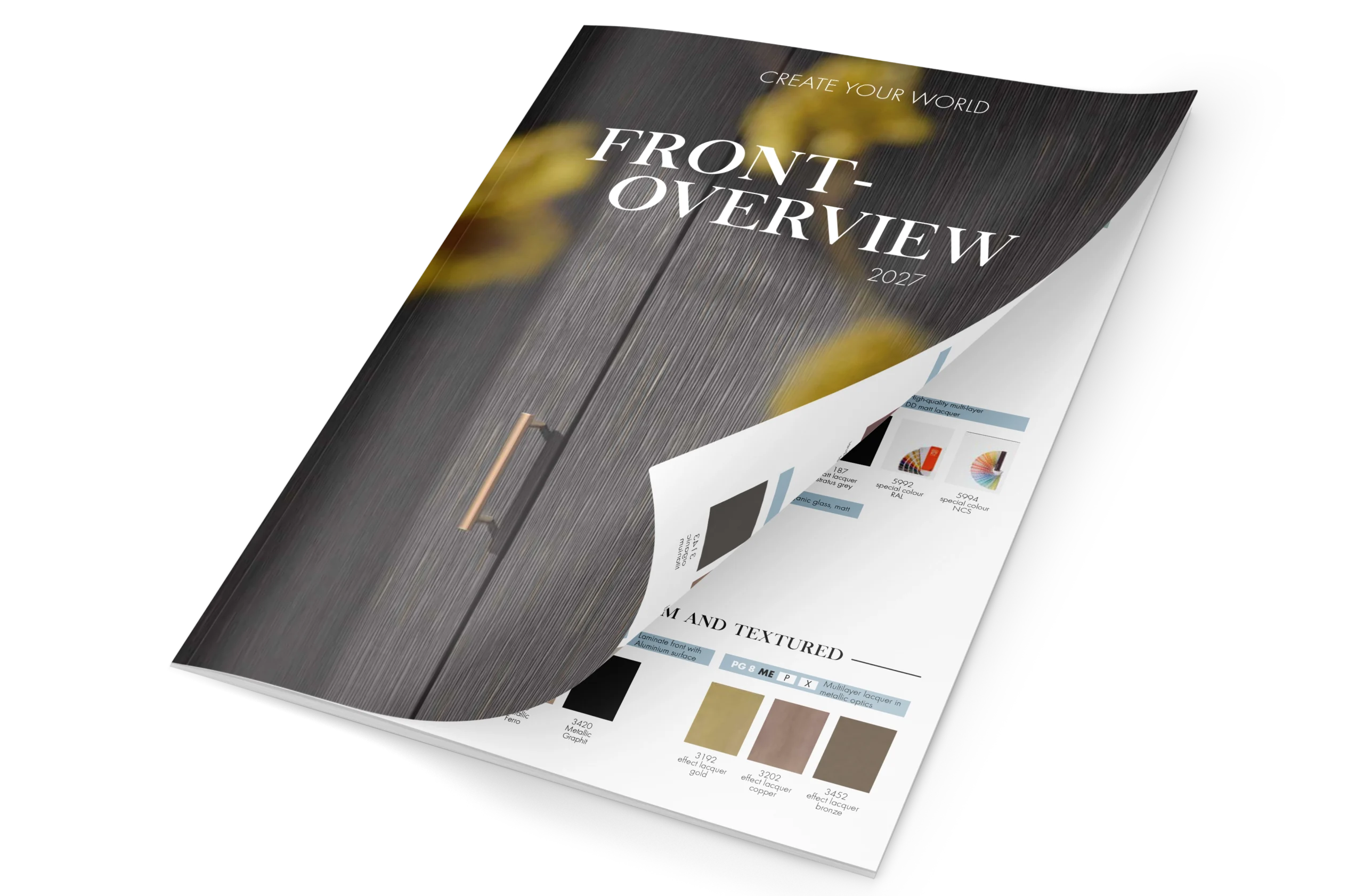 pronorm brochure showcasing all kitchen fronts – complete overview of colours, materials and designs